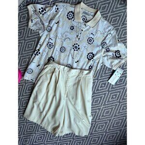Gorgeous NWT set of ladies golf wear by Marcia & EP Pro. Floral polo Small and i